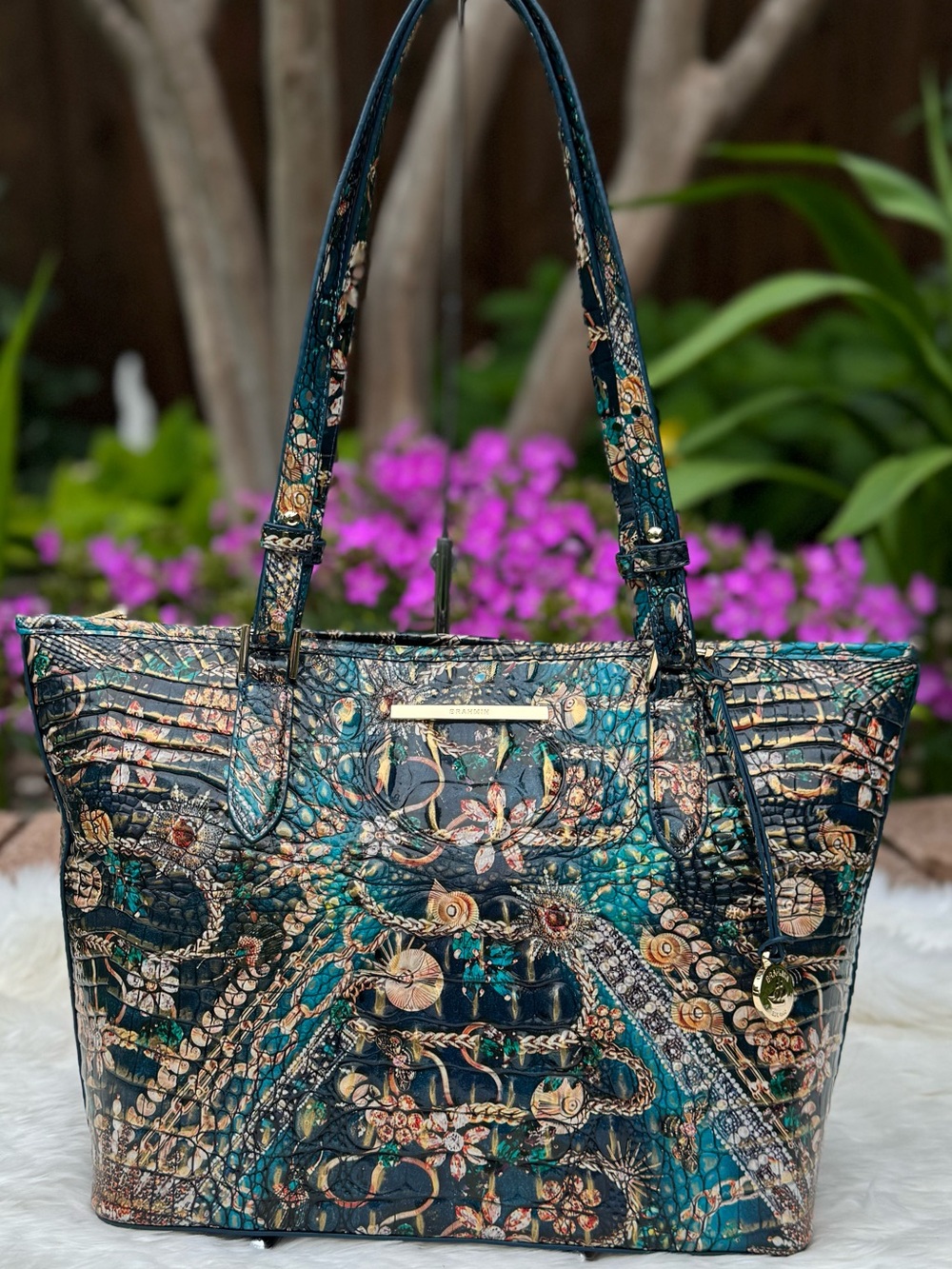 NWT Brahmin Medium Asher Bejeweled Melbourne Purse